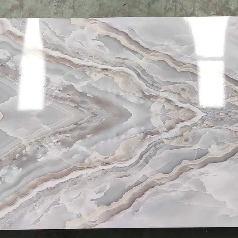 4x8 ft uv artificial pvc marble sheet for bathroom wall 3D wooden sheet for kitchen cabinet