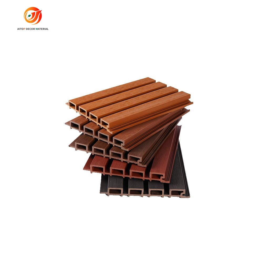 Decorative Material Co-extrusion and Non-coextrusion Solar WPC Wall Panels Cladding Outdoor