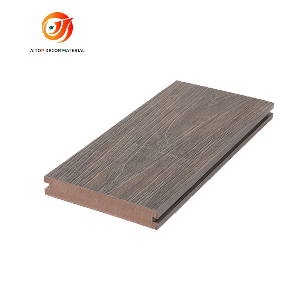 No Gap Deck Wpc Outdoor Flooring Wood Plastic Composite Decking For Swimming Pool And Patio