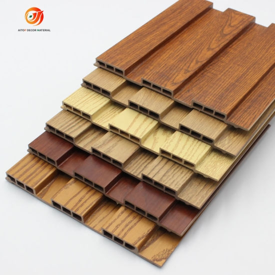 Decorative Material Co-extrusion and Non-coextrusion Solar WPC Wall Panels Cladding Outdoor