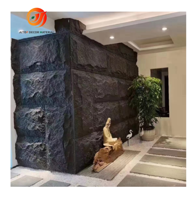 Artificial One Panel One Wall Decorative Wall Panel polyurethane pu stone panel