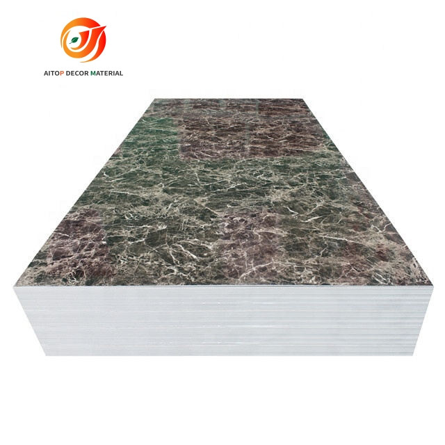3mm uv pvc marble sheet high glossy without any spot faux marble surface sheet