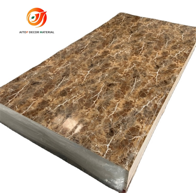 3mm uv pvc marble sheet high glossy without any spot faux marble surface sheet