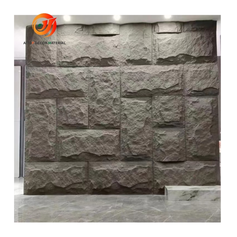 Artificial Stone Pu Faux Stone Wall Panel Decorative Panels Pu Mushroom Stone