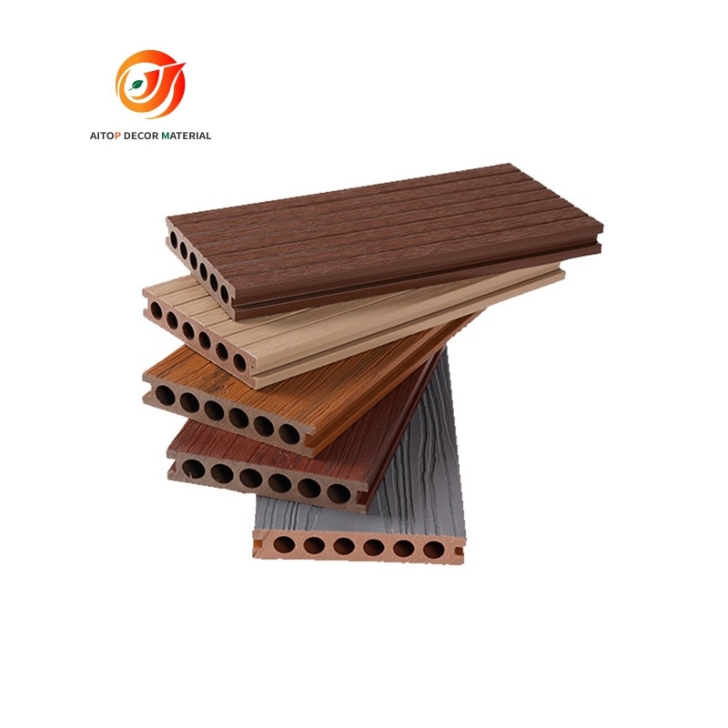 WPC composite outdoor decking / terrace flooring/ solid hard wood board