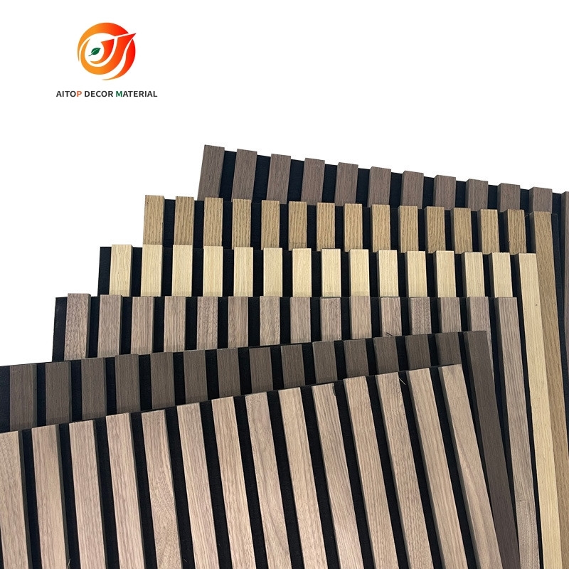 New Akupanel Acoustic Panel Diffusion Wall Soundproofing Slat Wooden Fiber Acoustic Panels Soundproo