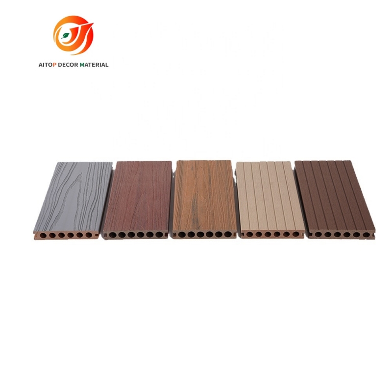 UV Resistant Pvc Plastic NO Fading Fireproof Waterproof Decking Sale Wood Anti Technics Style Outdoo