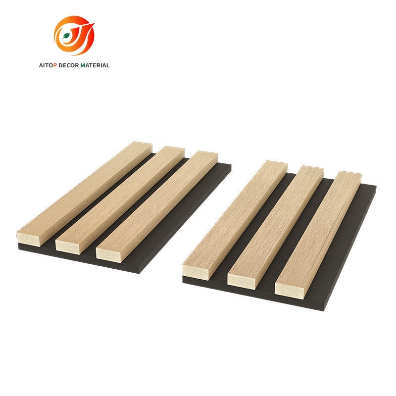 Modern Interior Wall Decoration Akupanel Acoustic Panel Wooden Sound Isolation 