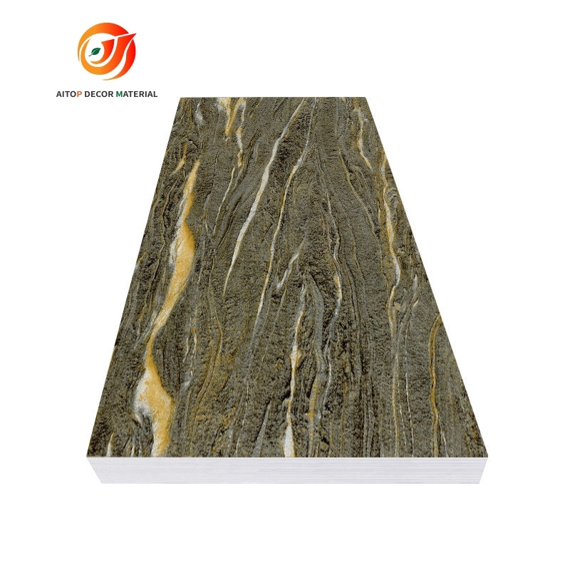 1220*2440mm Waterproof Interior Wall Decoration PVC Marble Sheet