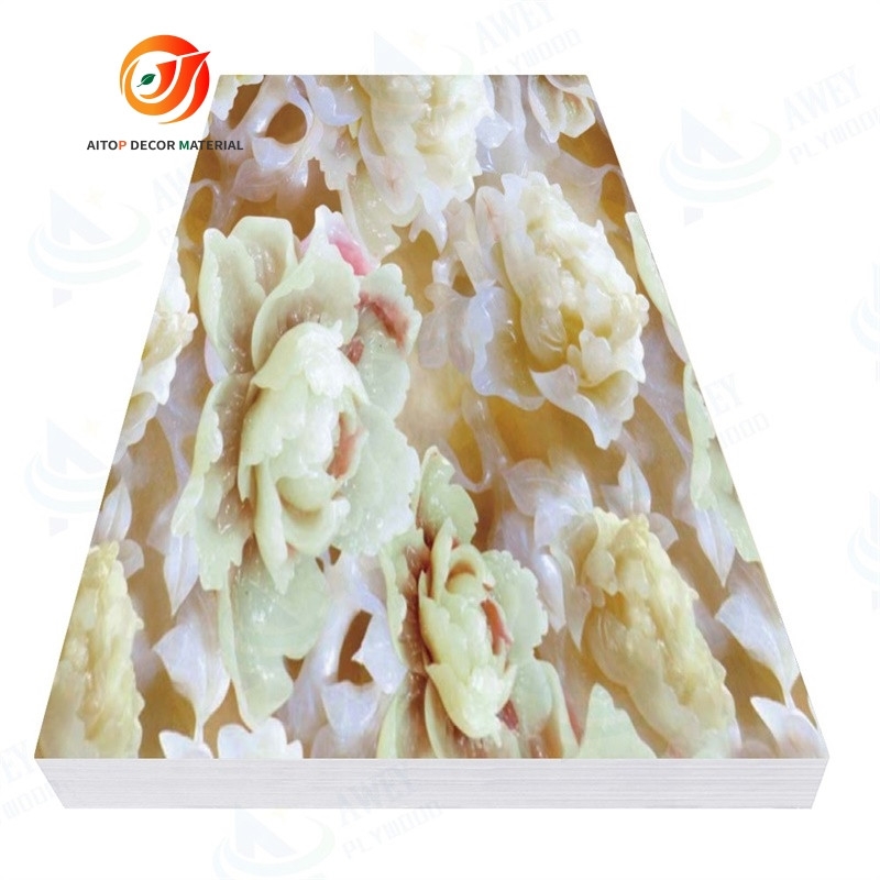 cheap price UV PVC wall panel interior decorative background wall