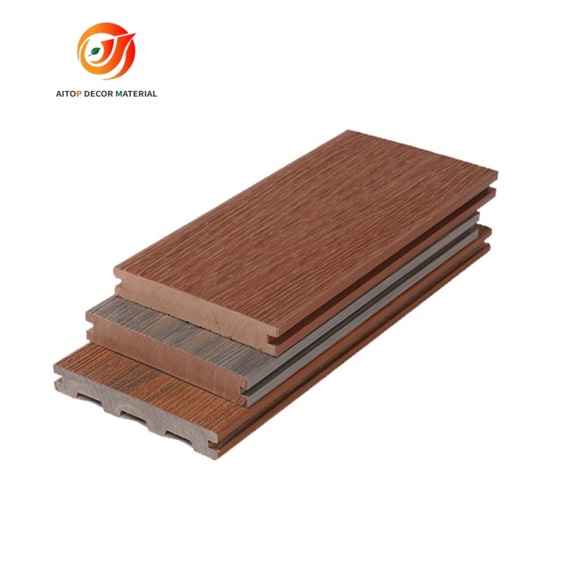 Wood Texture Waterproof Wpc Co-extrusion Decking High Quality Deep 3D for Indoor Outdoor Use PE Bath