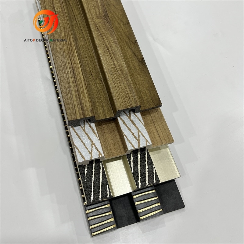 Cheap Indoor Solid Wood alternative plastic Cladding PS Wall Panels Designs