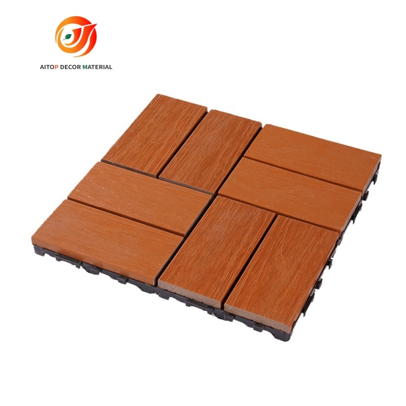Anti-slip Waterproof PE Capped Wpc Anti-UV Deck Floor For Out-door Flooring Use
