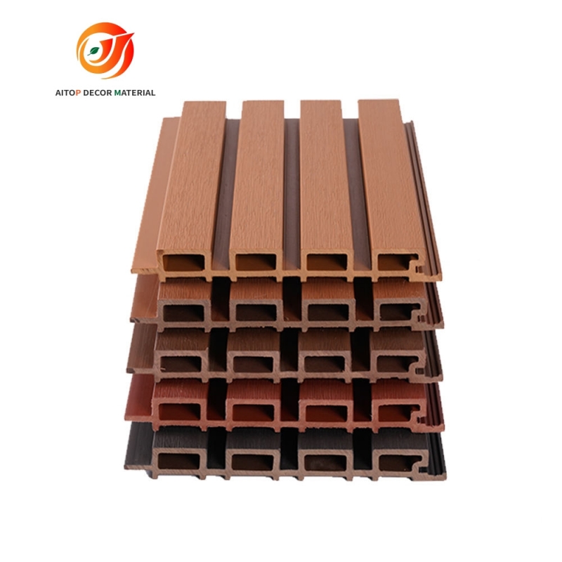 3D Outdoor Wooden WPC Wall Panel Wall Cladding