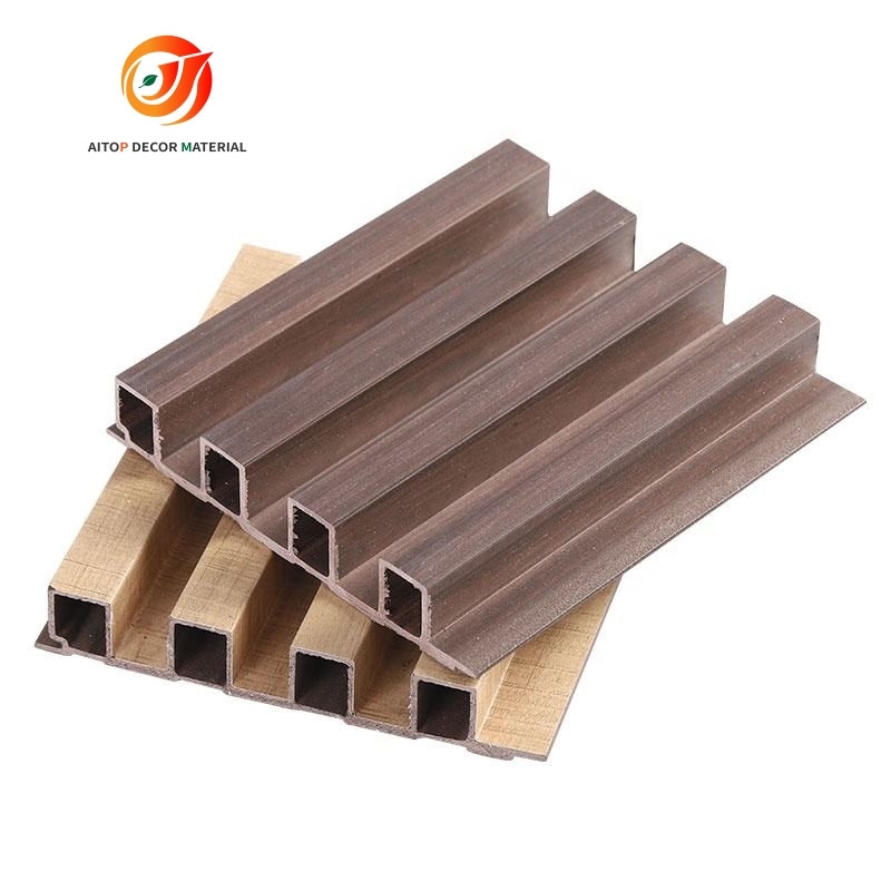 High quality decorative interior wall wpc fluted grooved wall panel WPC wall panel for sale
