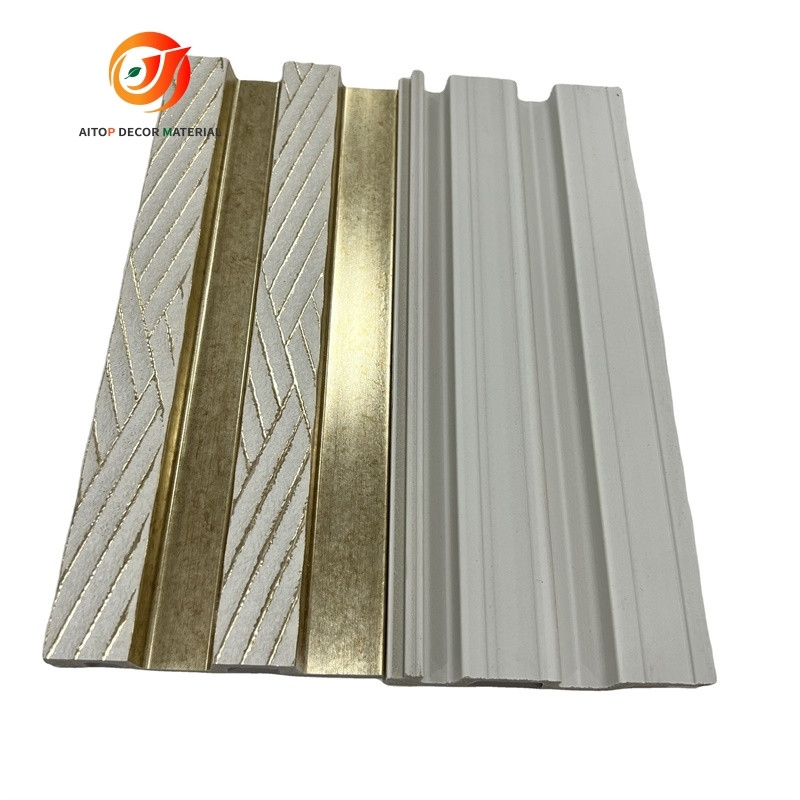 Fluted Wooden Solid Panel Indoor Wood Wall Cladding 3D Ps Wall Panel