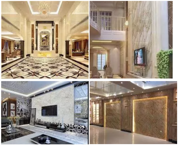 High Glossy 3D printing Marble Sheet Uv Coating Pvc Marble Decorative Plastic Sheets Uv Wall Panels(图3)