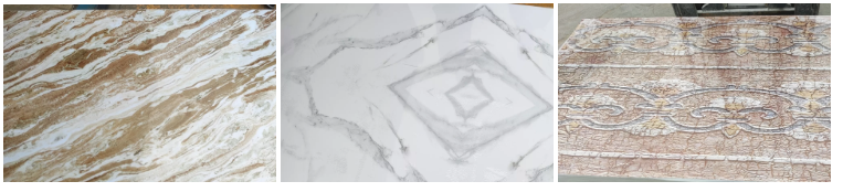 High Glossy 3D printing Marble Sheet Uv Coating Pvc Marble Decorative Plastic Sheets Uv Wall Panels(图2)