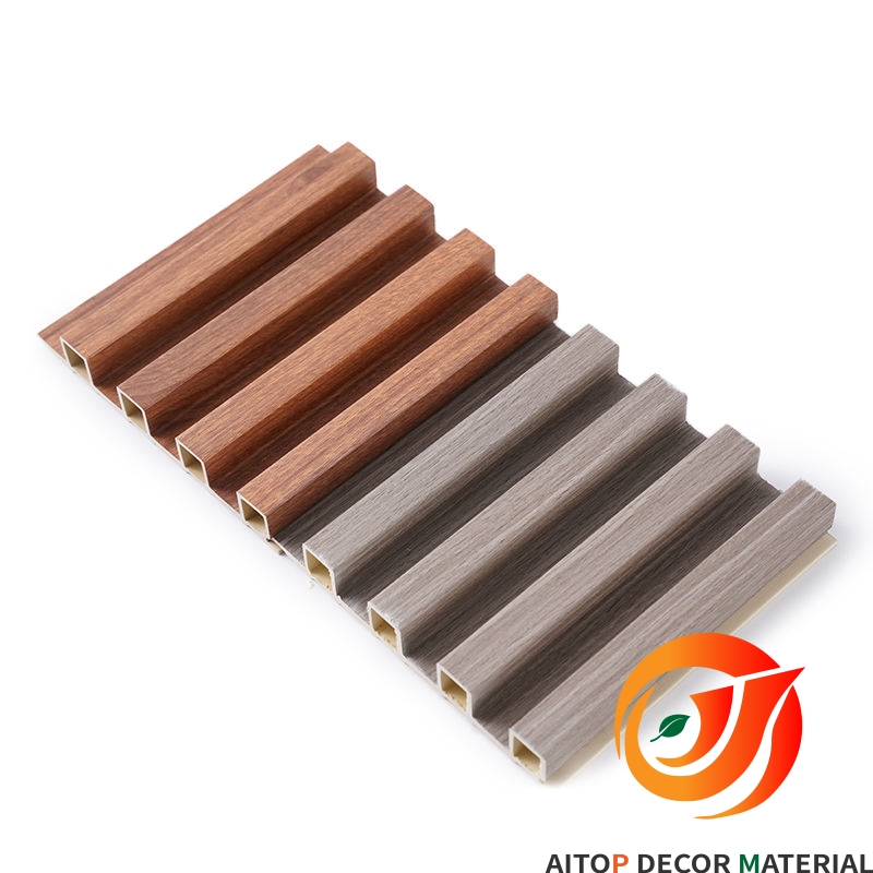 High quality and water proof fluted panel wpc wall panel for indoor background decoration(图4)