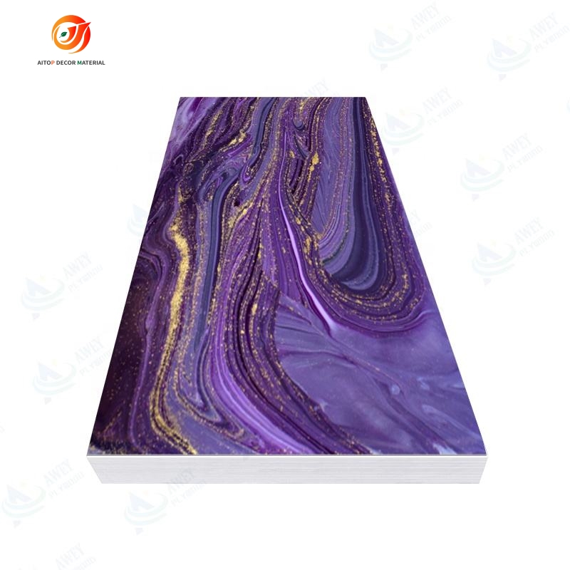 4x8 ft PVC UV wall panel ,Marble alternative panel 3mm pvc uv sheet PVC uv marble sheet(图3)