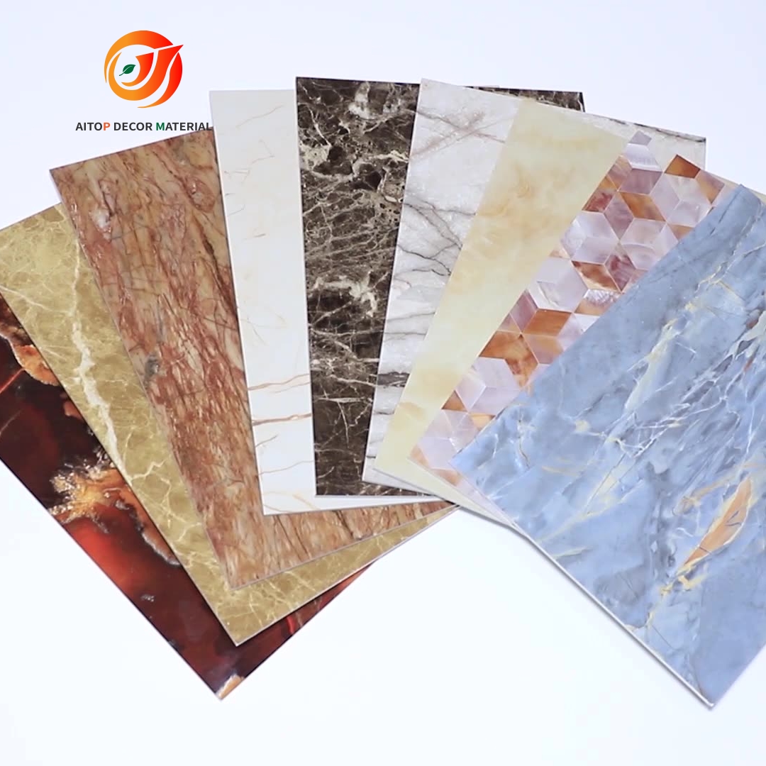 3mm uv pvc marble sheet high glossy without any spot faux marble surface sheet(图5)