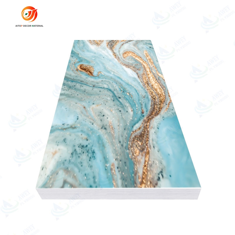 1220*2440mm pvc marble plastic sheet wall panel(图2)