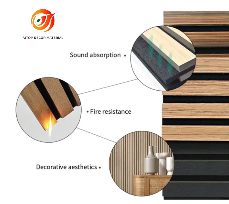 Akupanel Wooden Veneer Oak Slat Panel Acoustic(图6)