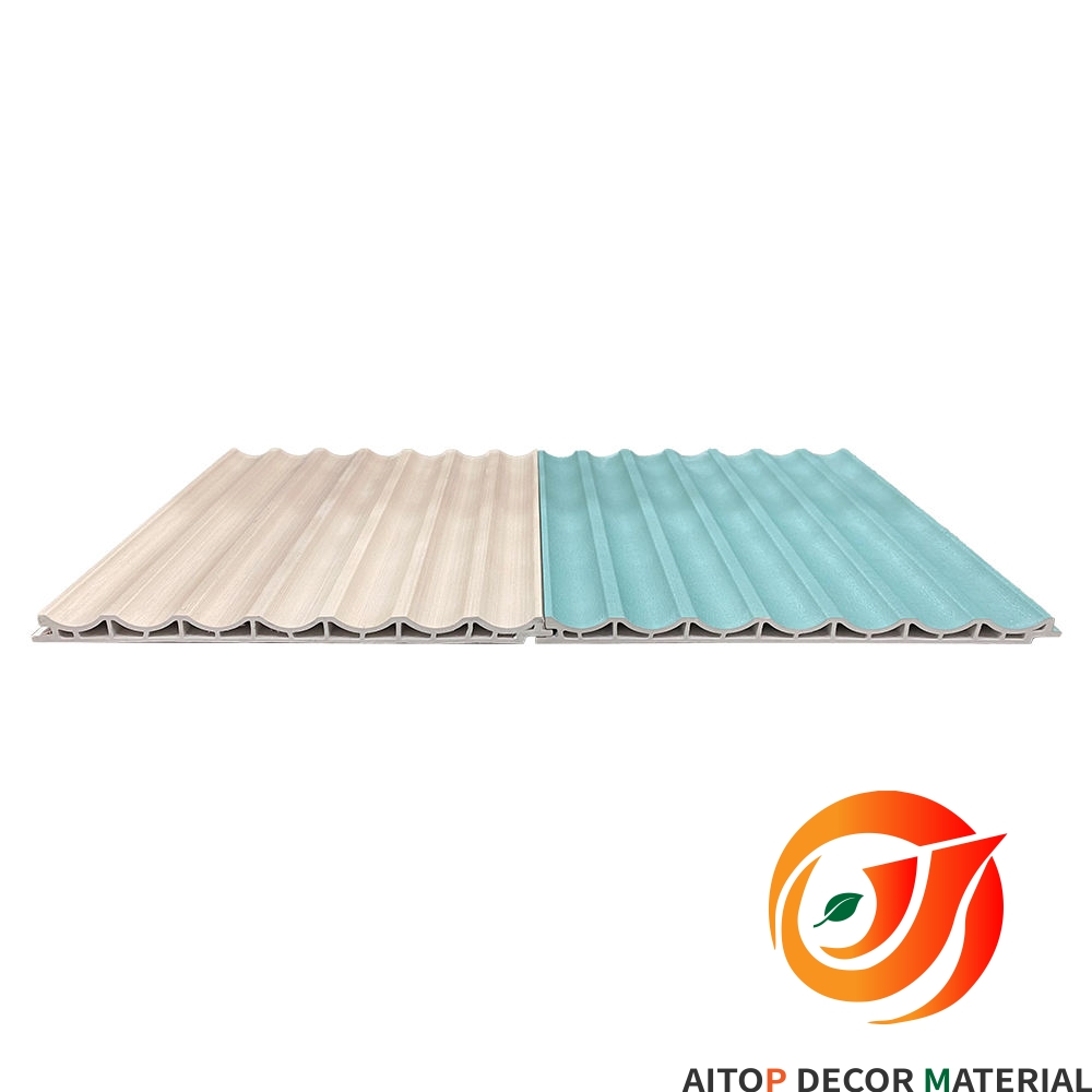 High quality and water proof fluted panel wpc wall panel for indoor background decoration(图3)