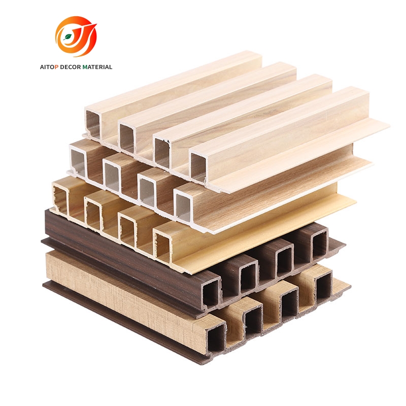 High quality and water proof fluted panel wpc wall panel for indoor background decoration(图5)