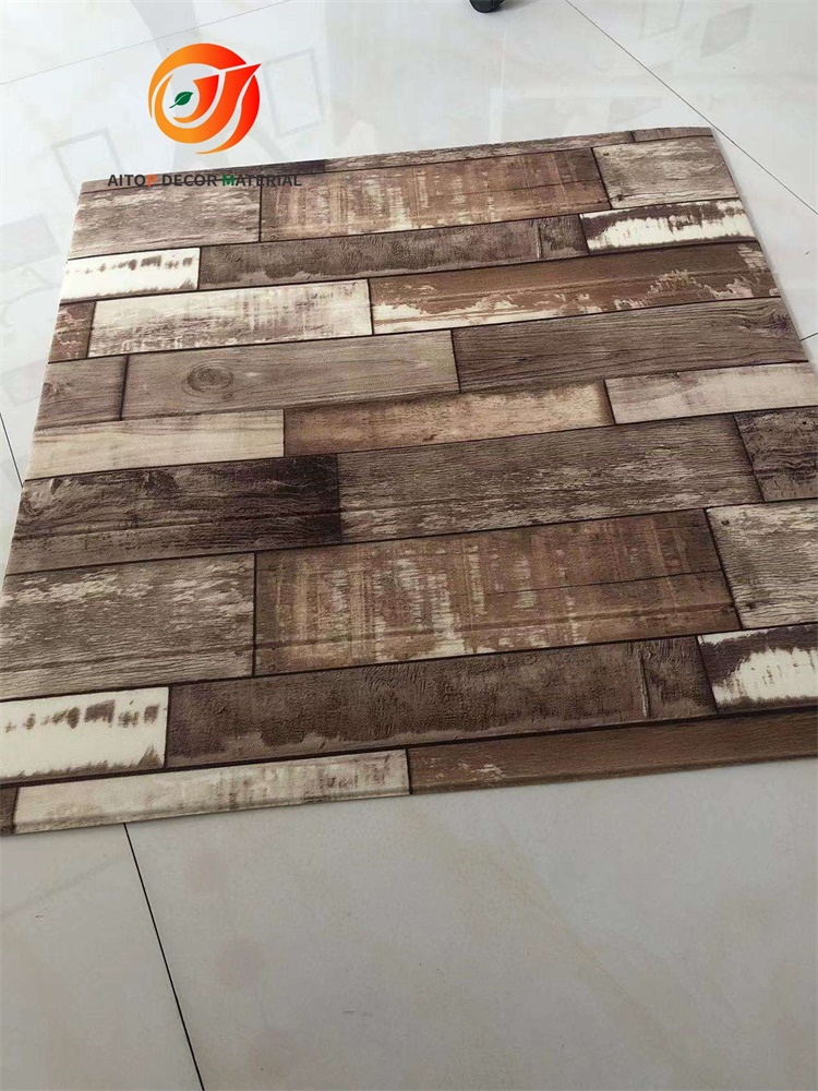 Natural wood 3d wall paper rolls PVC self adhesive bathroom wallpaper removable film for home(图8)
