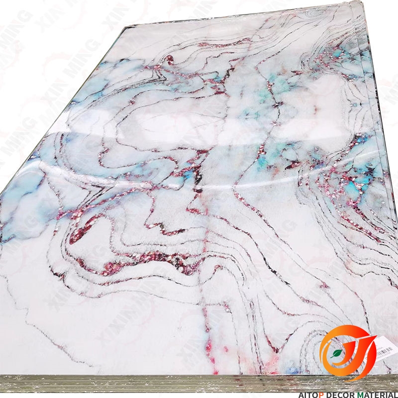 Widely Used Waterproof Indoor UV Boards Interior Wall Decoration PVC Marble Sheet(图7)