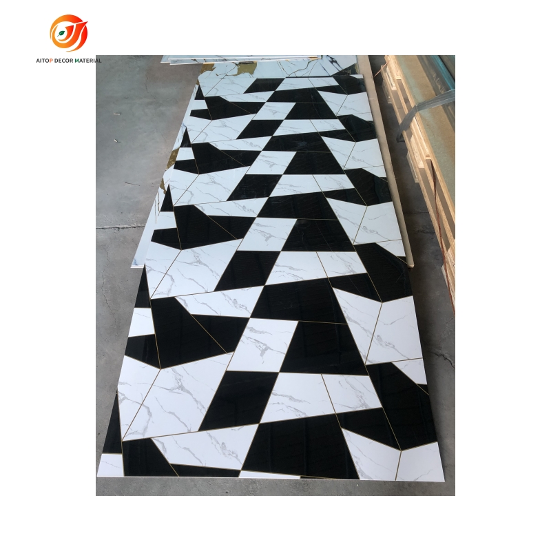 pvc marble panel plastic wall interior 3d sheet mr 4x8 Pvc Marble Uv Decorative Sheet(图2)
