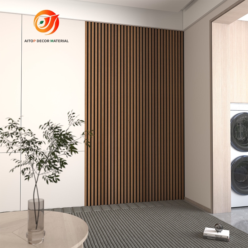 Modern Interior Wall Decoration Akupanel Acoustic Panel Wooden Sound Isolation (图4)