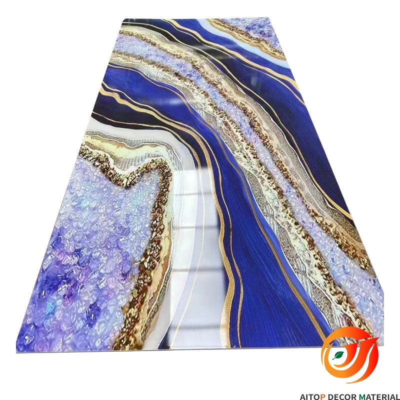 Widely Used Waterproof Indoor UV Boards Interior Wall Decoration PVC Marble Sheet(图5)