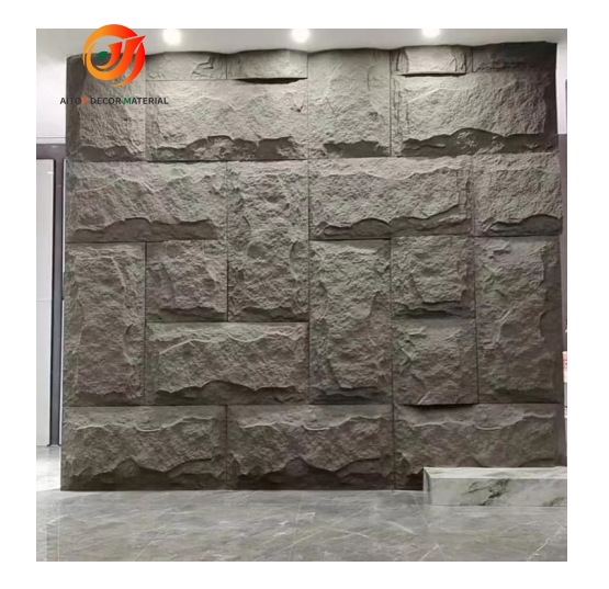 Pu stone wall panel polyurethane stone panel 3D wall panel board artificial light weights slate ston(图4)