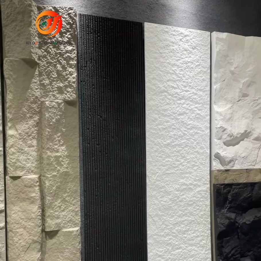 PU Faux Artificial Stone One Panel Artificial Stone Panels stone veneer sheet(图3)