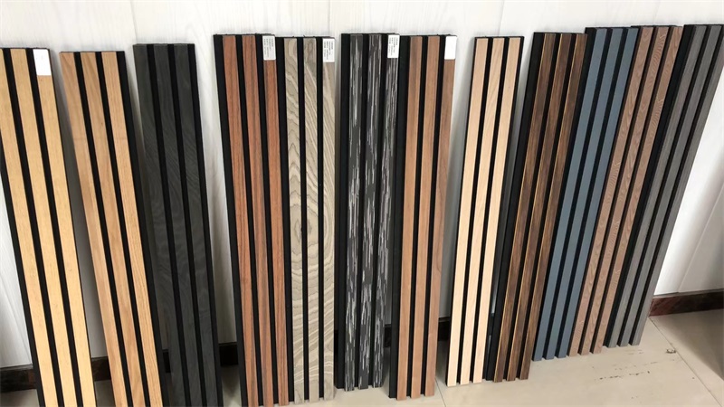 Black Felt Aku Panel Sound Absorption Slat Wood Panel MDF Wooden Acoustic Wall Panel Akupanels(图7)