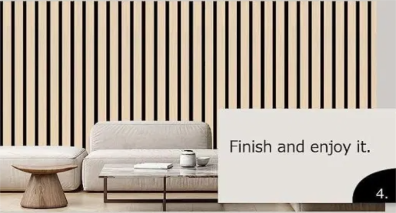 Black Felt Aku Panel Sound Absorption Slat Wood Panel MDF Wooden Acoustic Wall Panel Akupanels(图1)